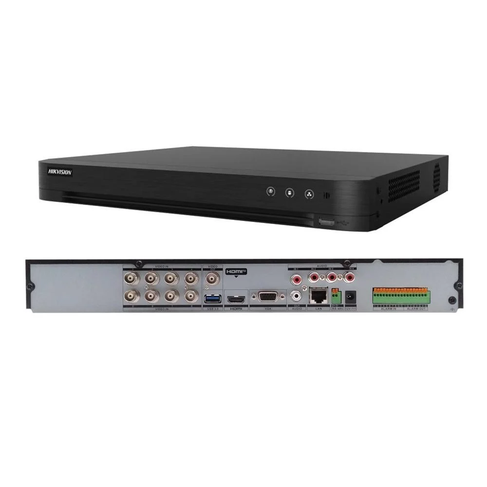 Hikvision 4-ch 1080p 1U H.265 AcuSense DVR – IDS -7204HQHI-M1/XT