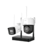 Hikvision 4MP H.265 One bullet + One PTDome WiFi NVS Kit – NKS424W03H 1